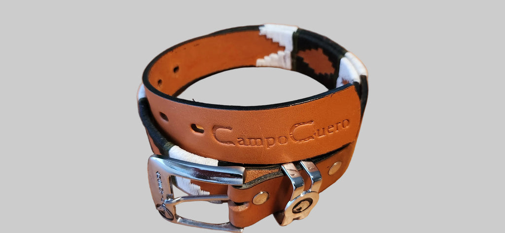 Three parts embroidered belt