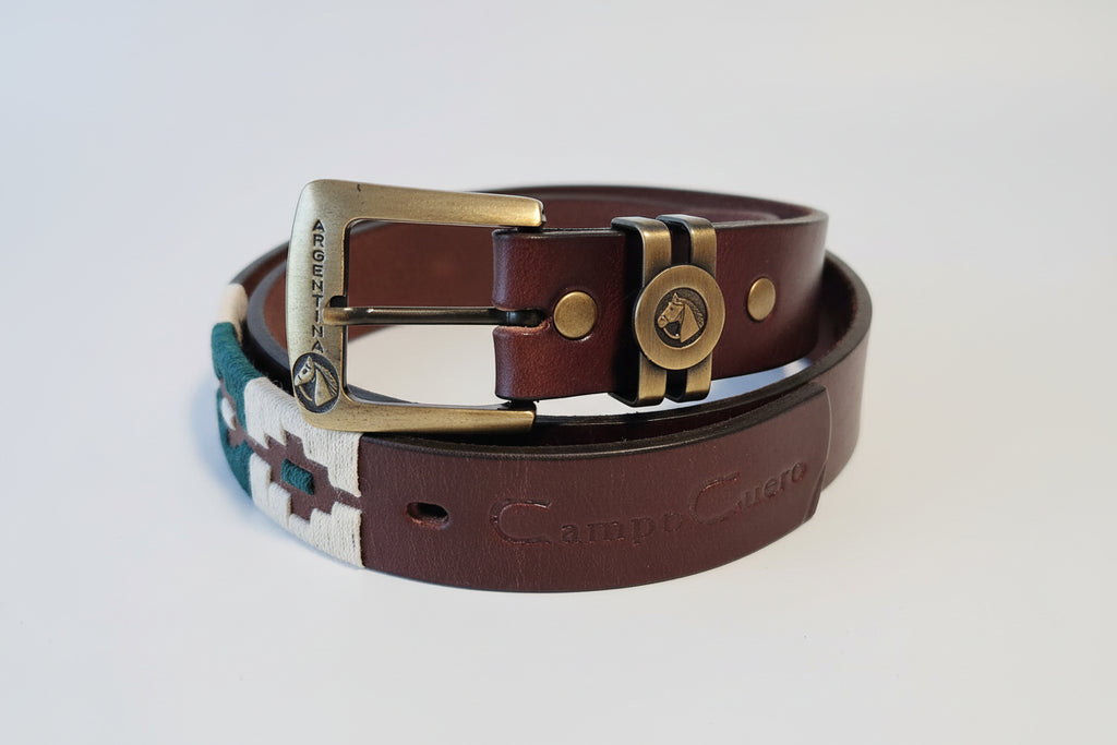 Three parts embroidered belt