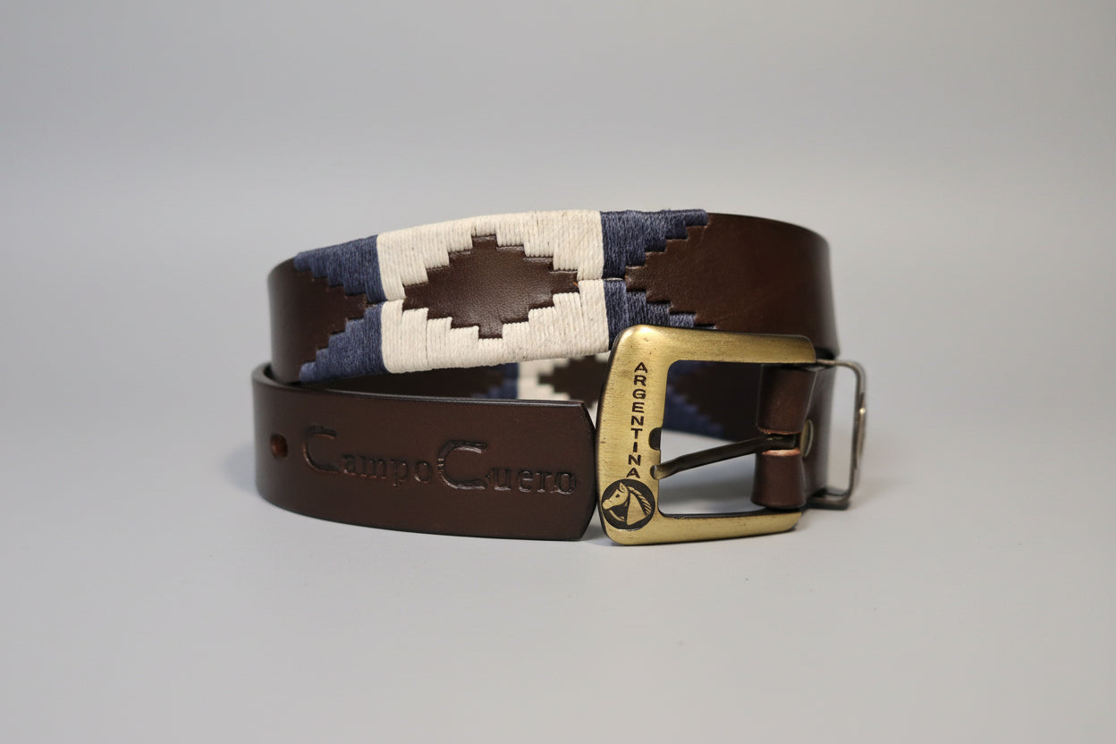 Three parts embroidered belt