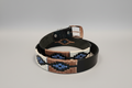 Three parts embroidered belt